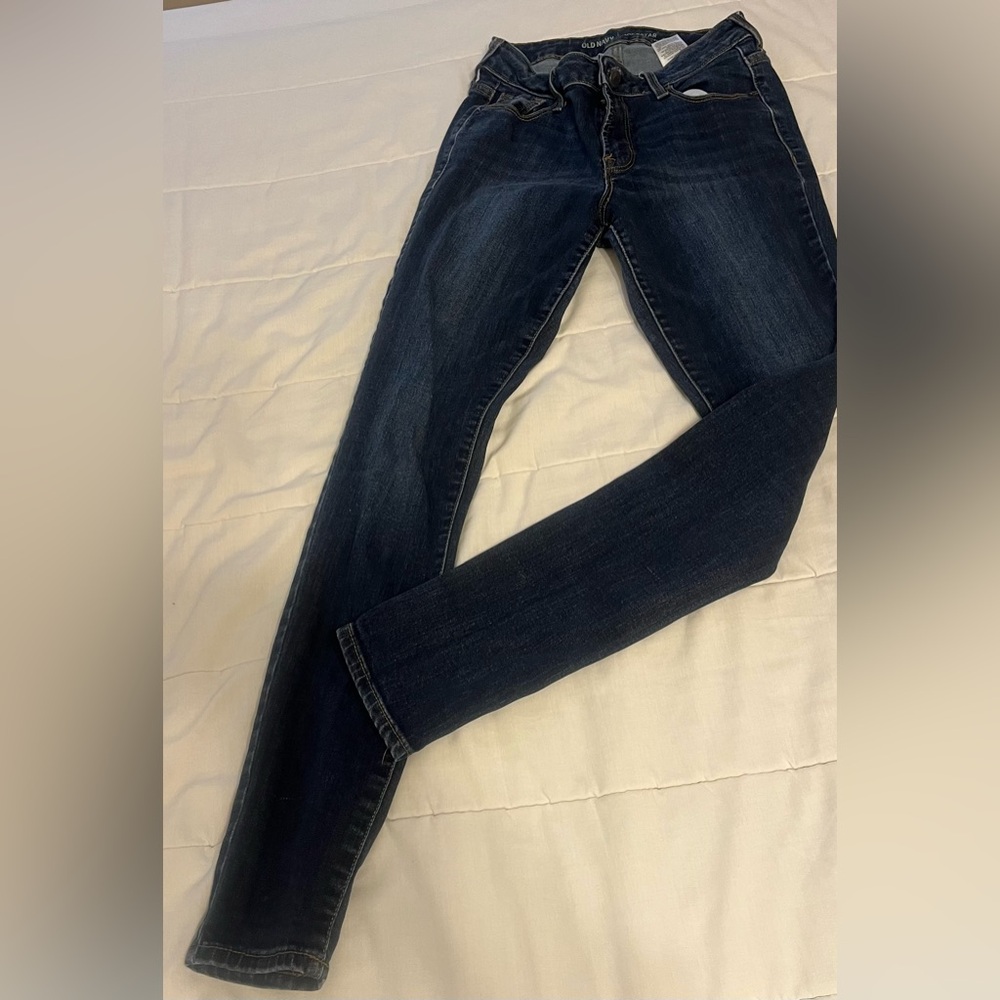 Old Navy Rockstar Dark Blue Women's Skinny Jeans-4